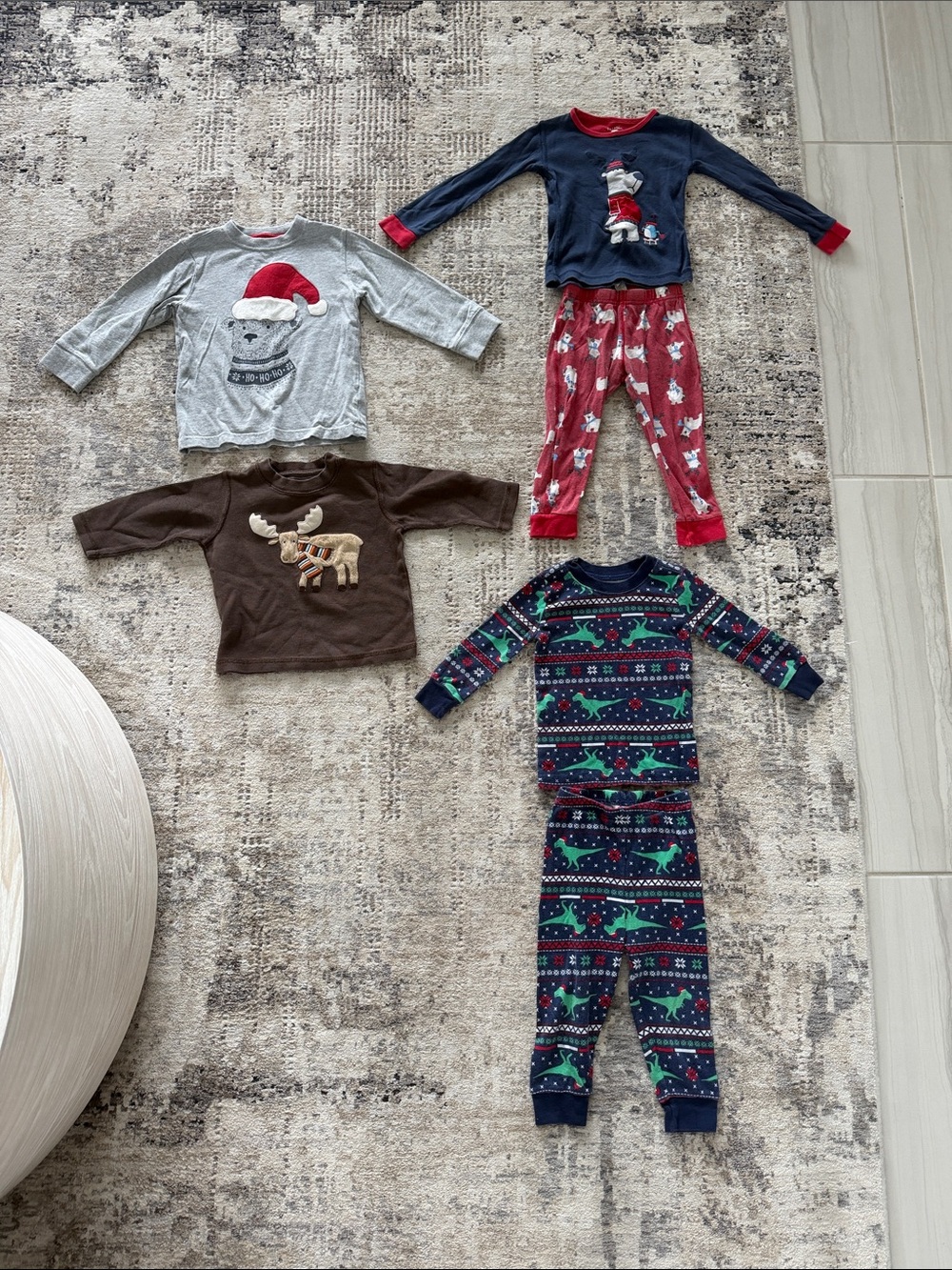 Bundle of Xmas boys PJs and long sleeves